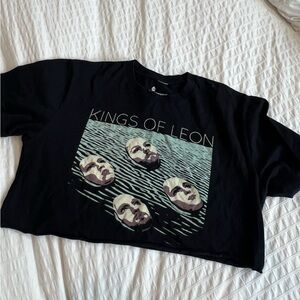 King of Leon Cropped T Shirt